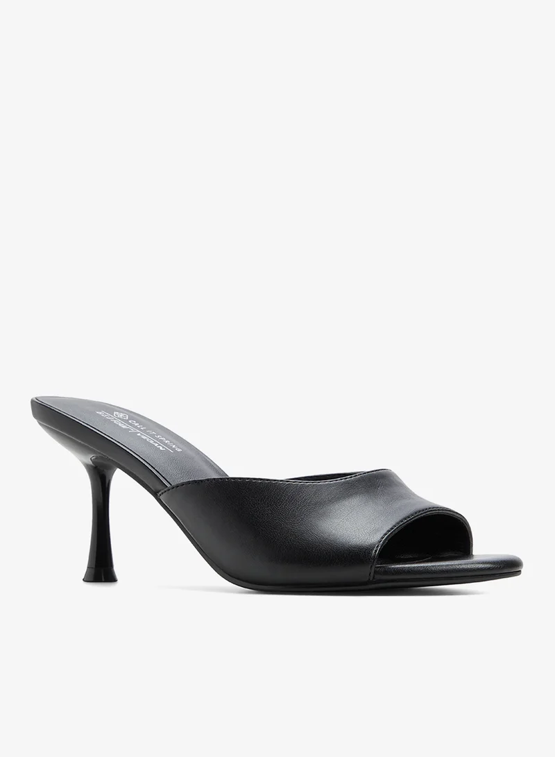 Call it Spring BLACK Isolaa Mule Heeled Sandals for Women | Best Price UAE